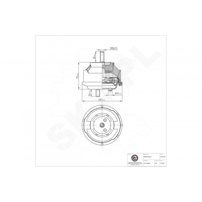 Support moteur droit 22116779972 pour restaurer la précision de conduite sur BMW Z4