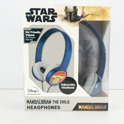 Star Wars Mandalorian The Child Baby Yoda Kid Safe Headphones Volume Limiting