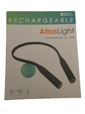 WITHit Mighty Bright Rechargeable LED Atlas Neck Light - Black