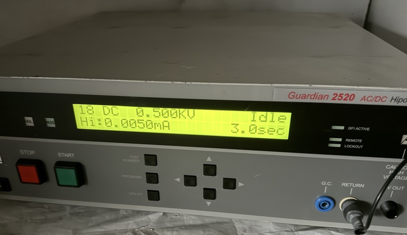 quadtech guardian 2510 AC hipot tester Read All Description