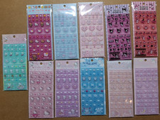 Sanrio Tile Sticker Set of 11 Stickers Hello Kitty My Melody Kuromi