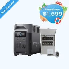 EcoFlow 3600Wh DELTA Pro Power Station 120V Home Backup Certified Refurbished