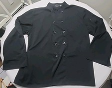 Chef Works Jacket Sz XL Long Sleeve Black  Co...