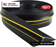 Universal Garage Door Threshold Seal Strip 16FT Kit, Bottom Waterproof Rubber We