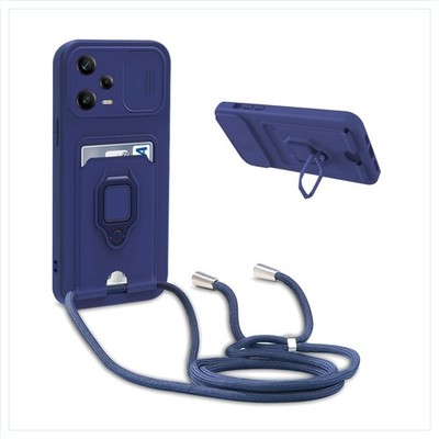 Handyhülle Xiaomi Redmi Note 12 Pro Poco X5 Pro Silikon Ringhalter Kartenfach...