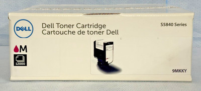 DELL GENUINE  S5840 9MKKY High Capacity Magenta Toner Cartridge 12000pgs  NEW