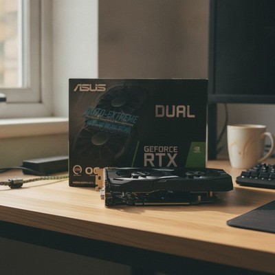 Dual NVIDIA GeForce RTX 3050 6GB GDDR6 OC Edition Gaming Graphics Card - PCIe...