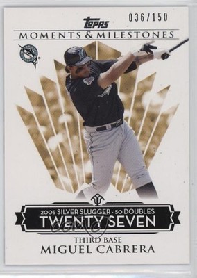 2008 Moments & Milestones Miguel Cabrera (2006 Silver Slugger 50 Doubles) 0ry1