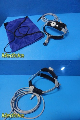 Sunoptics SL3-110-VH Surgical Headlight w/ Fiber Optic Cable & Headband ~ 39660