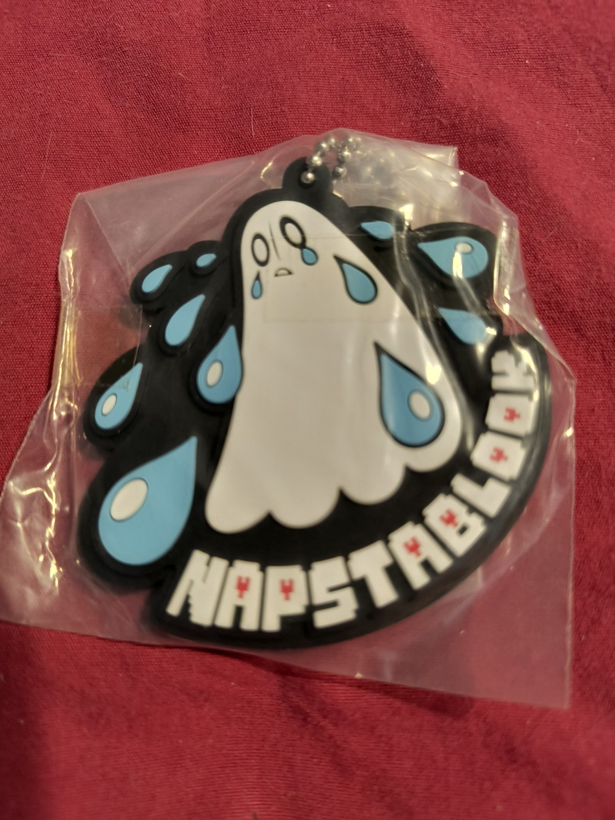 Fangamer Japan Bandai Namco Undertale Rubber Mascot Keychain Napstablook Ghost