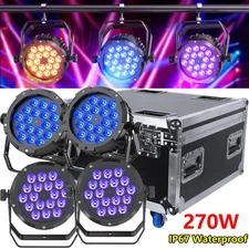 18X15W Waterproof RGBWA UV LED Par Up Light DMX Stage DJ Par Light Beam w/Case