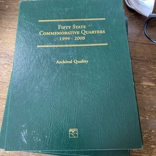 Fifty State Commemorative Quarters 1999-2008 BOOK ONLY NO QUARTERS