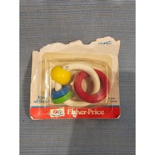 NEVER USED Vintage 1982 Rare Fisher Price Baby Rattle Toy Quaker Oats Co.
