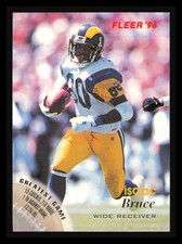 1996 FLEER #115 ISAAC BRUCE RAMS HOF