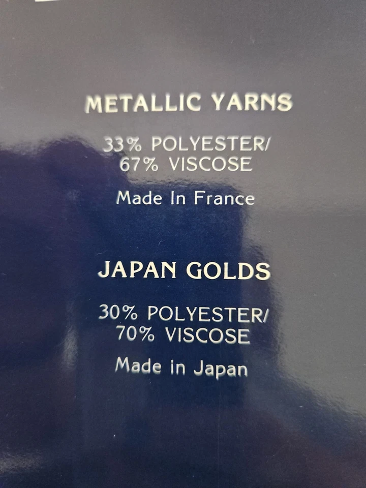 BALGER Kreinik Color Card Fan Book Guide Metallic Yarns Japan Gold Thread Sample - Image 2 of 4