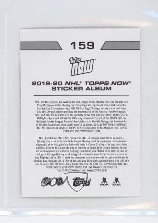 2019-20 Topps Now NHL Stickers /917 Sidney Crosby Evgeni Malkin #159 - Image 2 of 2