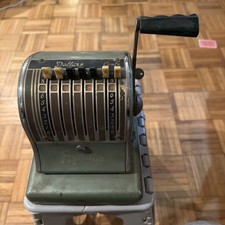 Vintage Paymaster Series S-600 Check Writer 7 Column Stamper Machine W Key