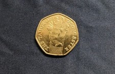 2018 Peter Rabbit 50 Pence Coin the Tailor of Gloucester Rare Collectible