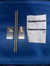 Drill-Free Stainless Steel Towel Bar Bathroom Wall Mount Adhesive NEW