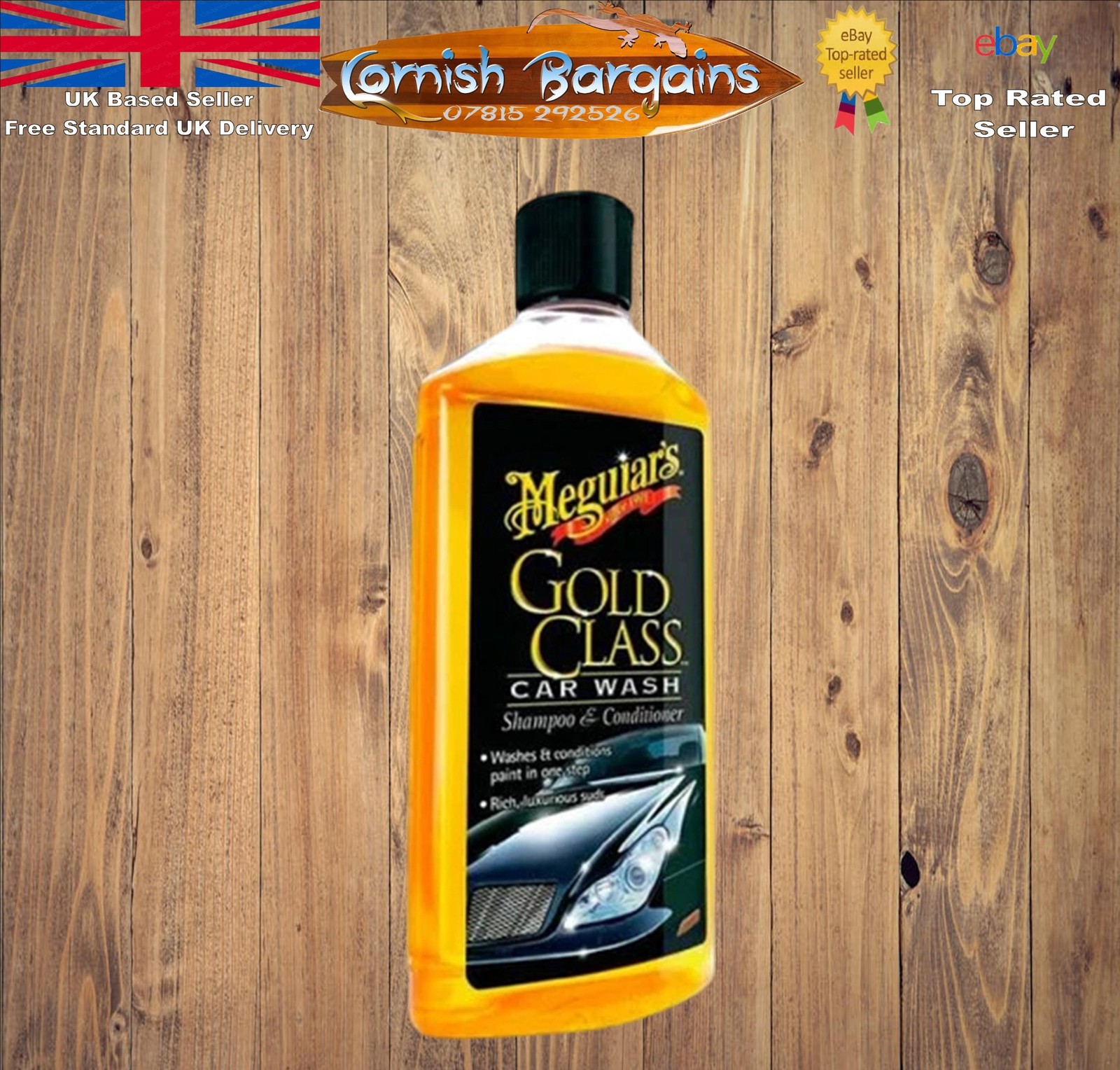 Meguiars Gold Class Car Wash Shampoo & Conditioner - 473ml - Meguiar's Valeting