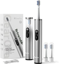 M23 Travel Electric Toothbrush for Adults, Retractable Portable Sonic Toothbr...