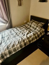 Single Ottoman Bed And Mattress With Side Opening