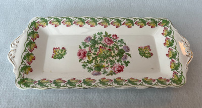Vintage Royal Albert Fine Bone China Sandwich oder Kuchen Tablett 'Loyalty' c.1927-1935