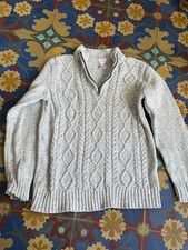 Gymboree Boys' Size 7 Gray Long Sleeve Cable Knit Shawl Sweater NWT