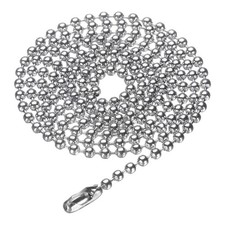 Stainless Steel Ball Chain 3.0mm 31.5" Long Round Bead Necklace Silver