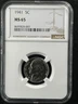 1941 5C Jefferson Nickel NGC MS65 8699828-007