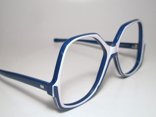 NIP 60-70s Sun/ Eyeglasses Frame A/O American Optical BREAKWATER Sapphire On Ice - Picture 4 of 11