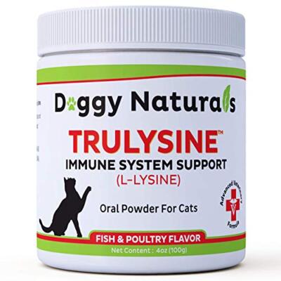 Trulysine L-Lysine for Cats Immune Support Oral Powder  Assorted Sizes 