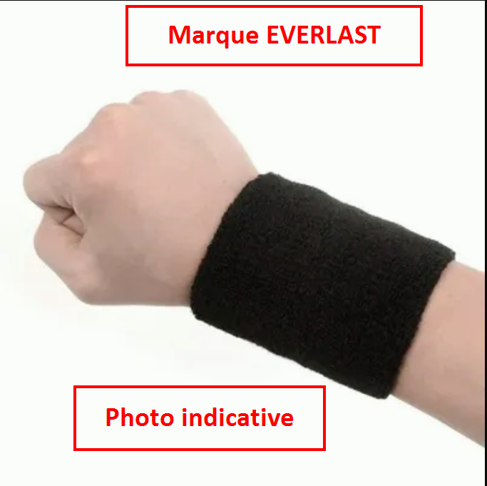 Lot de 2 Bandeau Serre-Poignets Bracelet Bande Sudation Éponge