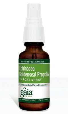 Gaia Herbs Echinacea Goldenseal Propolis Throat Spray- 1 Fl Oz