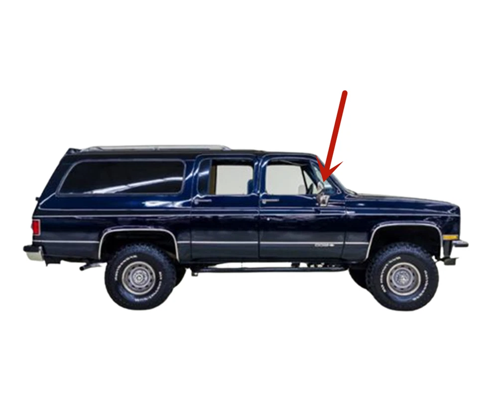 Se adapta a GMC Pickup Topkick Suburban Jimmy pasajero ventilación delantera derecha ventana vidrio Foto 4 de 4