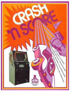 Crash N Score Atari Video Arcade Flyer / Brochure / Ad - Excellent
