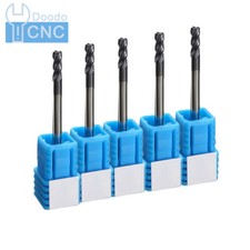 5Pcs HRC45 3mm CNC Carbide End Mill 4 Fulte Mill Cutter,Tungsten End Mill Bits