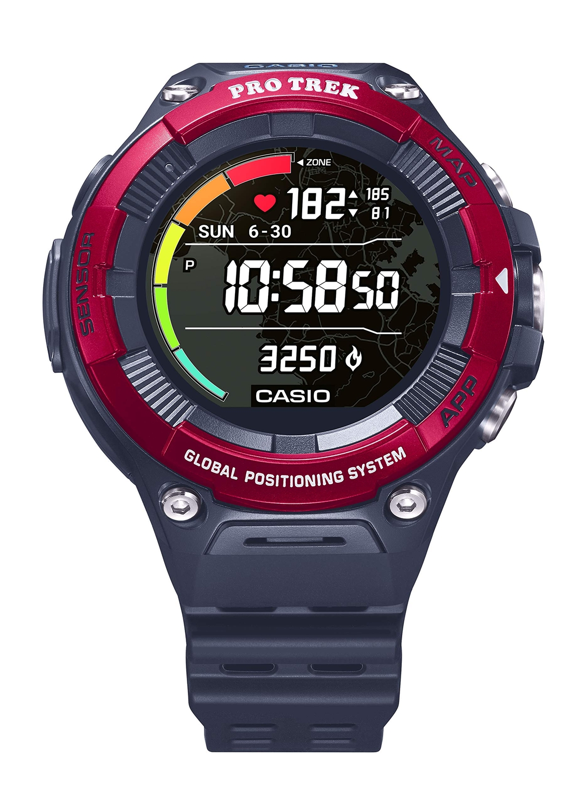 Casio Protrek WSD-F21HR Red 5BAR Water Resistant Digital Men