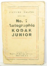 No. 1 Autographic Kodak Junior Instruction Book - Average