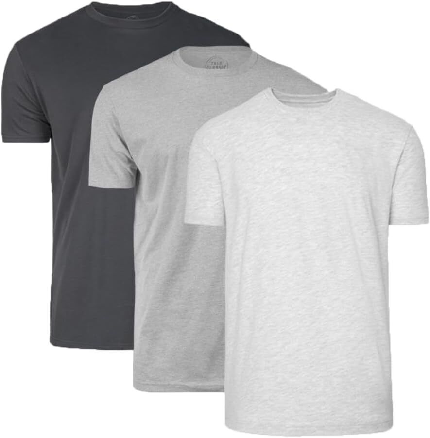 True Classic Tees | 3-Shirt Pack | Premium Fitted Men's T-Shirts | Crew Neck