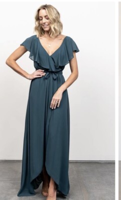 knee length dresses for ladies Deme by Gabriella Katya Maxi Dress in Mint