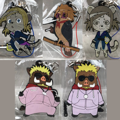 5pc GoHands K Project Animal Rubber Strap Anime Keychain Rubber Strap Lot