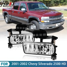 For 99-02 Chevy Silverado 2000-2006 Tahoe Suburban Fog Lights Bumper Lamps Clear