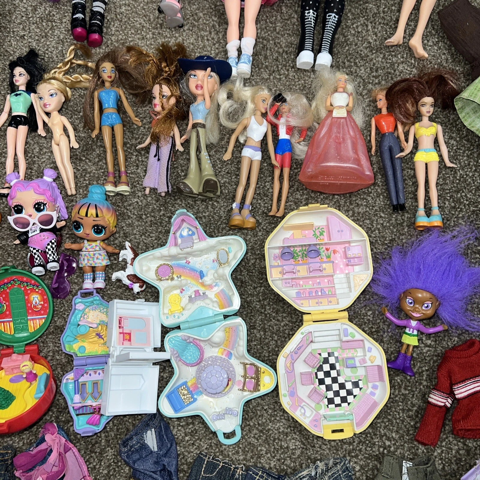  mixed dolls other doll clothes accessories shoes variety 