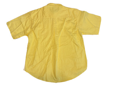Vintage Mens Bugle Boy Company Yellow Crest Short Sleeve