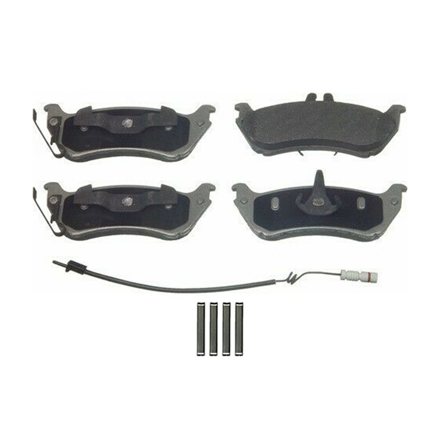 Front & Rear Ceramic Brake Pads w/Hardware for Mercedes Benz ML320