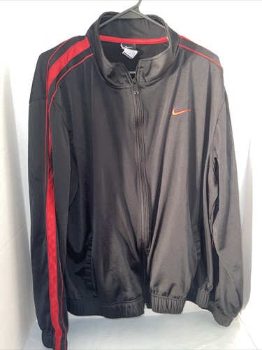 Nike Light Jacket•Black w/ Red•Large 