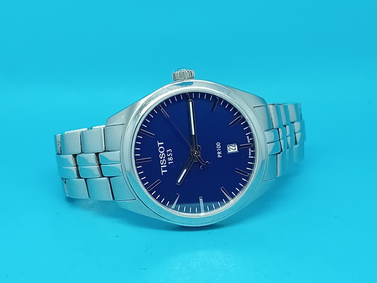 Tissot PR 100 Blue Men's Watch - T101410A for sale online | eBay