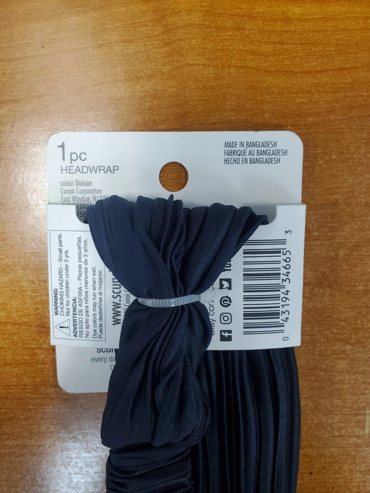 4 Pack: Scunci Ali Fedotowsky Twisted Textured Headbands *Navy* (6653)-R9P4a - Image 4 of 4