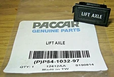 ~NEW PACCAR KENWORTH "LIFT AXLE" DASH INSERT INDICATOR LAMP ID~ P54-1032-97